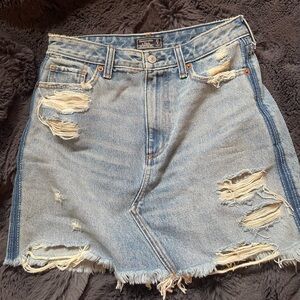 Abercrombie and Fitch blue denim skirt